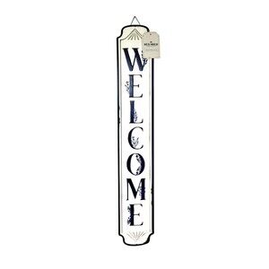Rustic Vintage Classic Farmhouse "WELCOME" Metal Wall Hanging Sign 28"